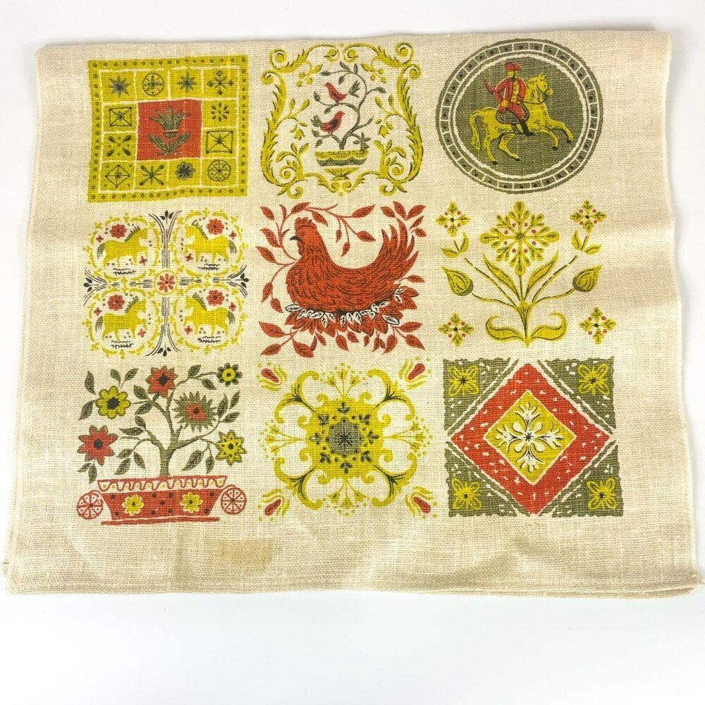 Vintage Kay Dee Pure linen Colonial Farm House Tea Kitchen Towel